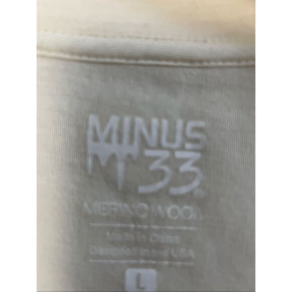 Minus 33 Soft White 1/4 zip Merino Top - L - Picture 5 of 8